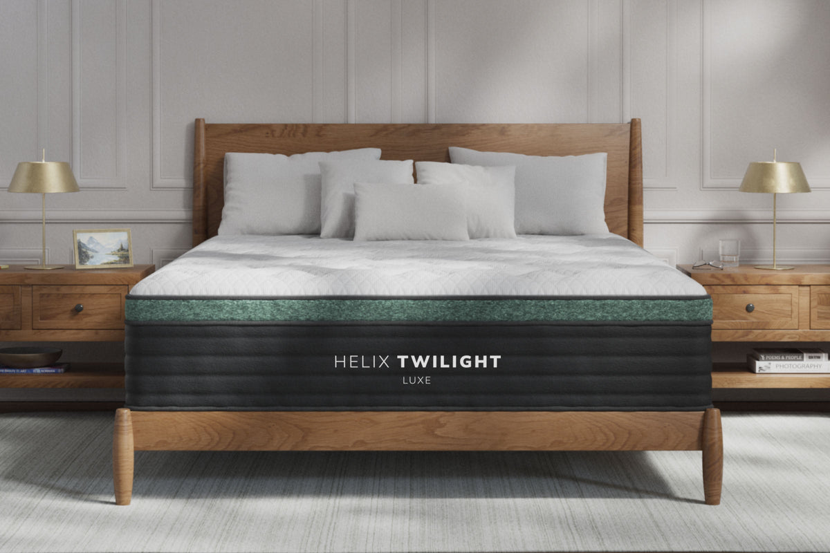Helix Twilight Luxe mattress with GlacioTex cooling cover