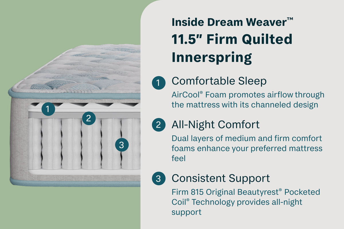 Beautyrest Beauty Sleep Dream Weaver 11.5" Firm mattress - view 2