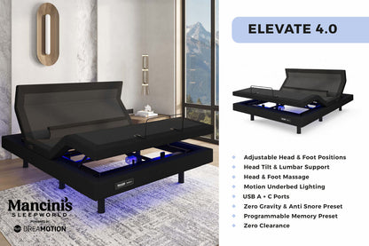 Sleep Partner ZZZ Elevate 4.0 Adjustable Base