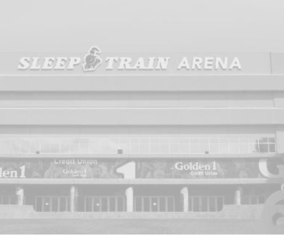 Sleep Train Arena with visible branding on a gray background